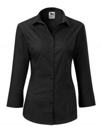 Preiswerte 3/4-Arm Bluse in Schwarz